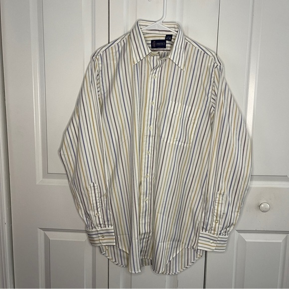 Kenneth Gordon Dress Shirt 100% Cotton Made In USA 15.5” Neck 46” Chest Muse’s - Picture 1 of 9